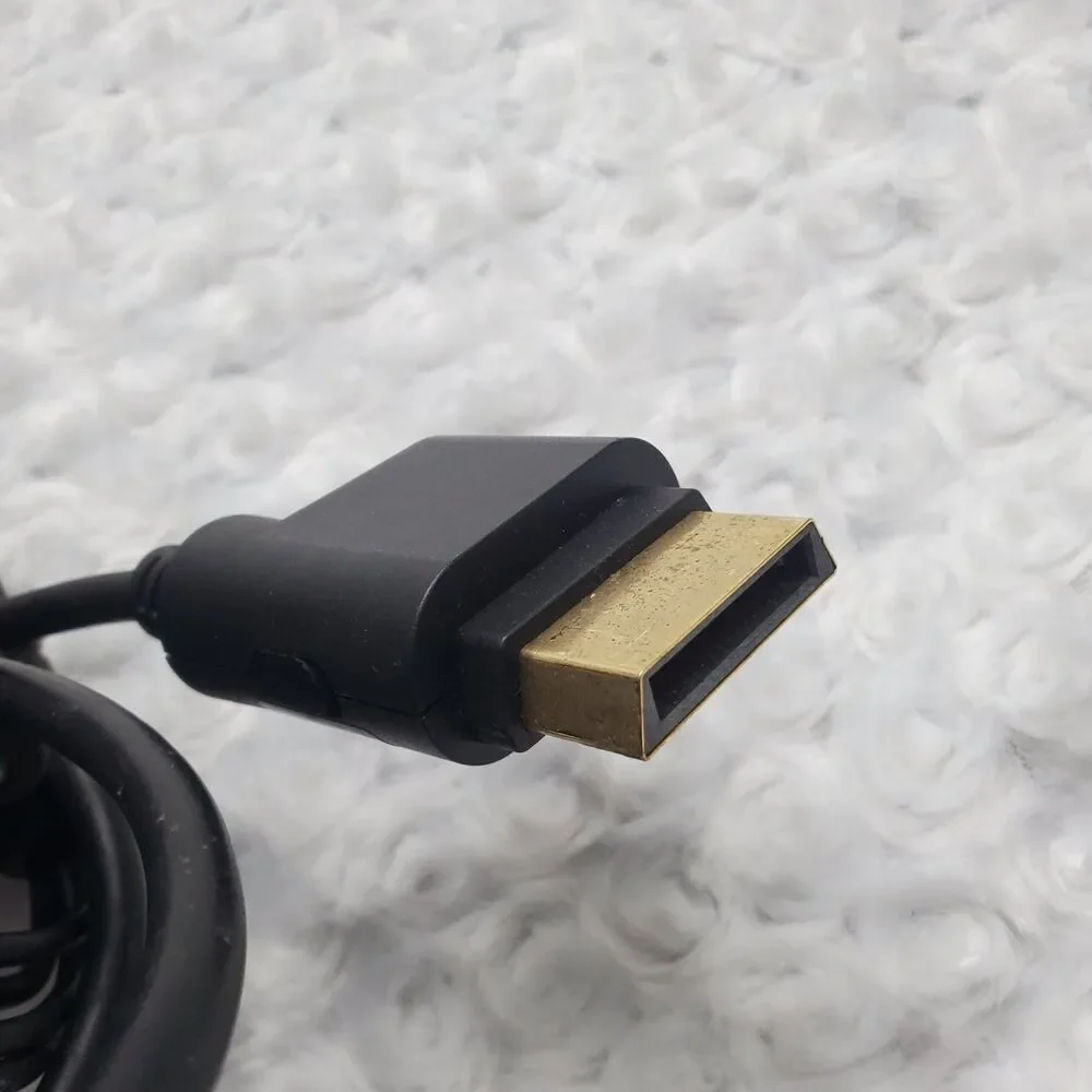 Microsoft Xbox 360 Component HD AV Cable Hdtv Switch Rca Video Cord Black